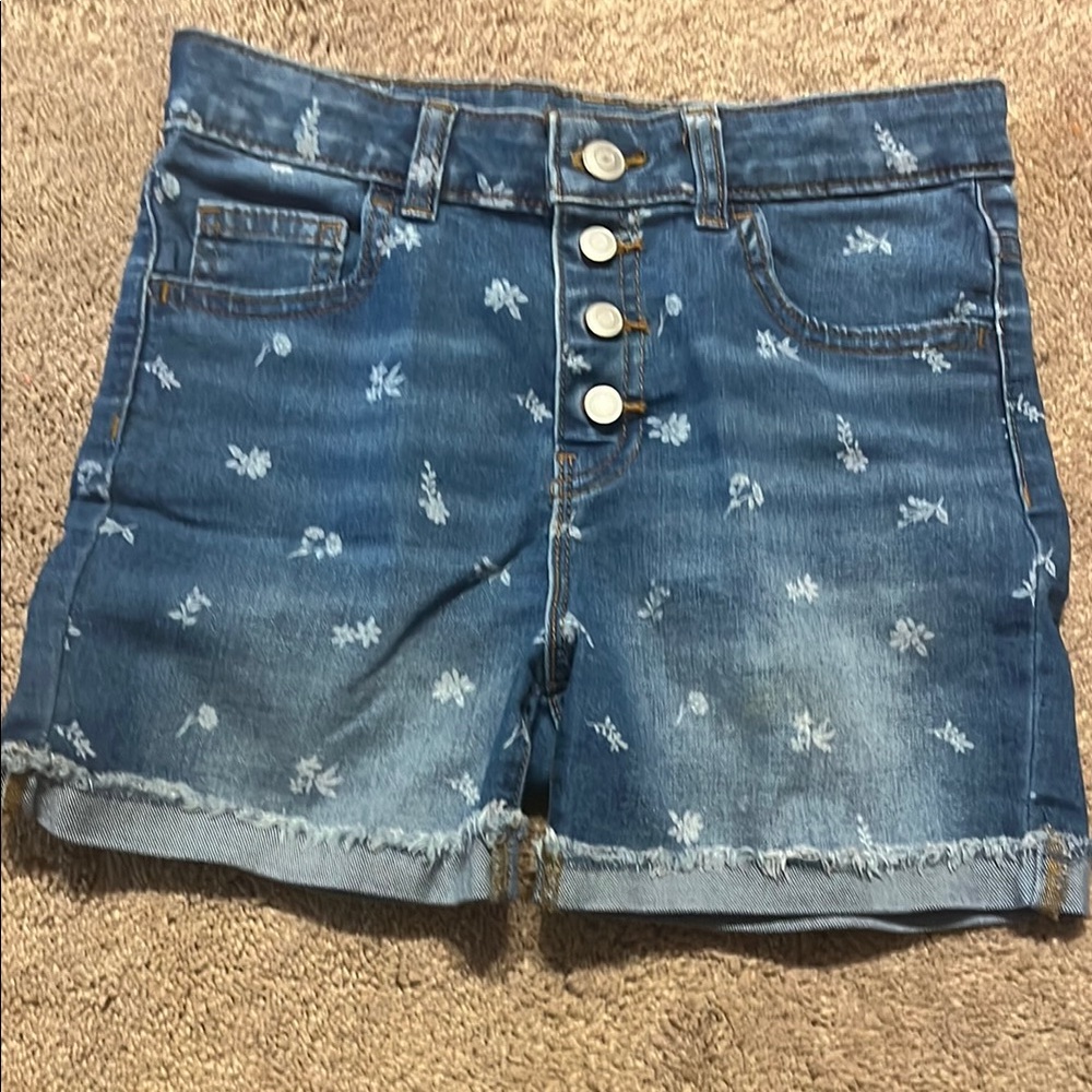 Floral Denim Women's Shorts
